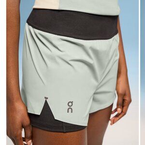 On Cloud Women's Gray/Black Running Shorts Size: S